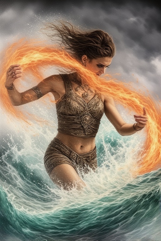 realistic-drawing-A-fierce-war-15