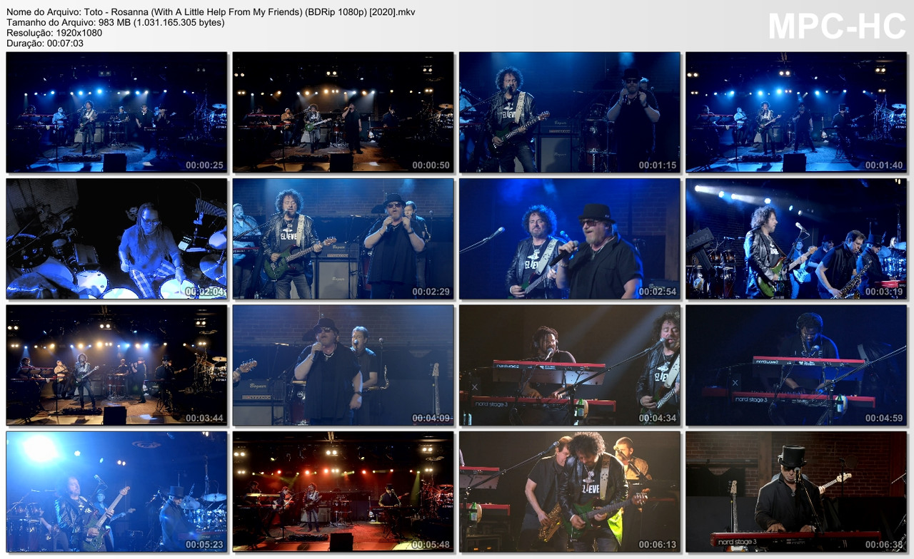 Toto - Rosanna (With A Little Help From My Friends) (BDRip 1080p) [2020]