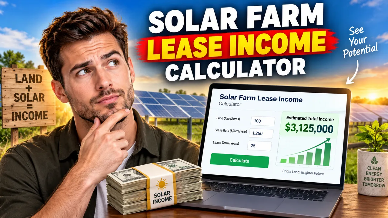 Solar Farm Lease Income Calculator Tool Calculate