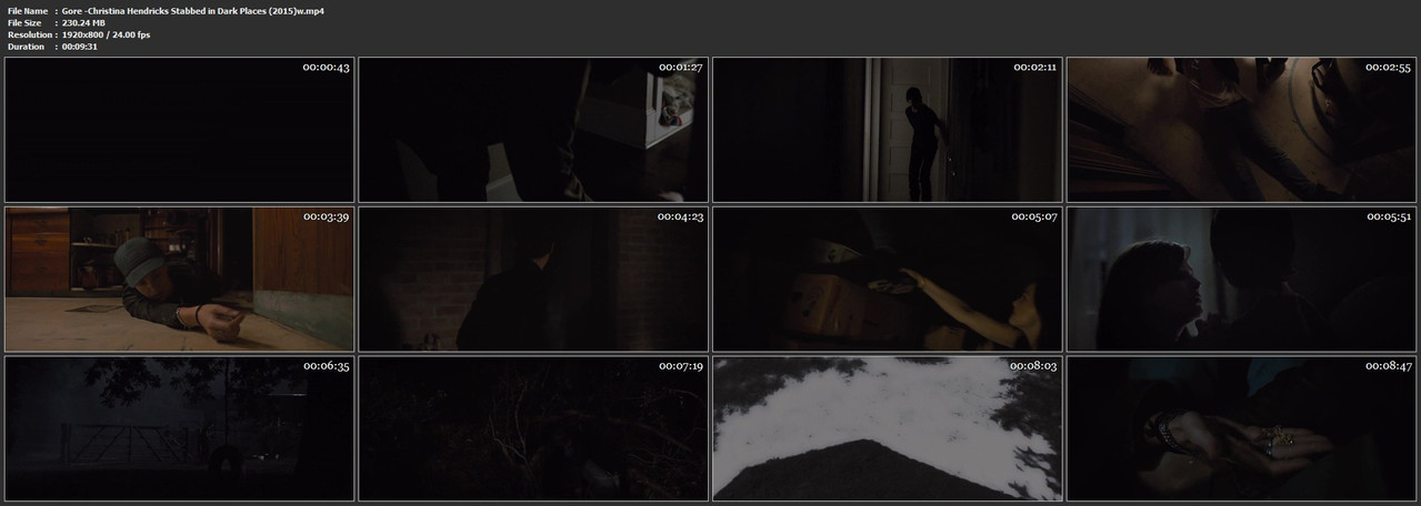 Gore Christina Hendricks Stabbed in Dark Places (2015)w mp4