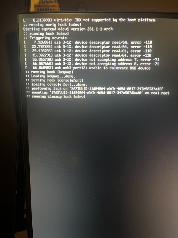 Errors while Booting