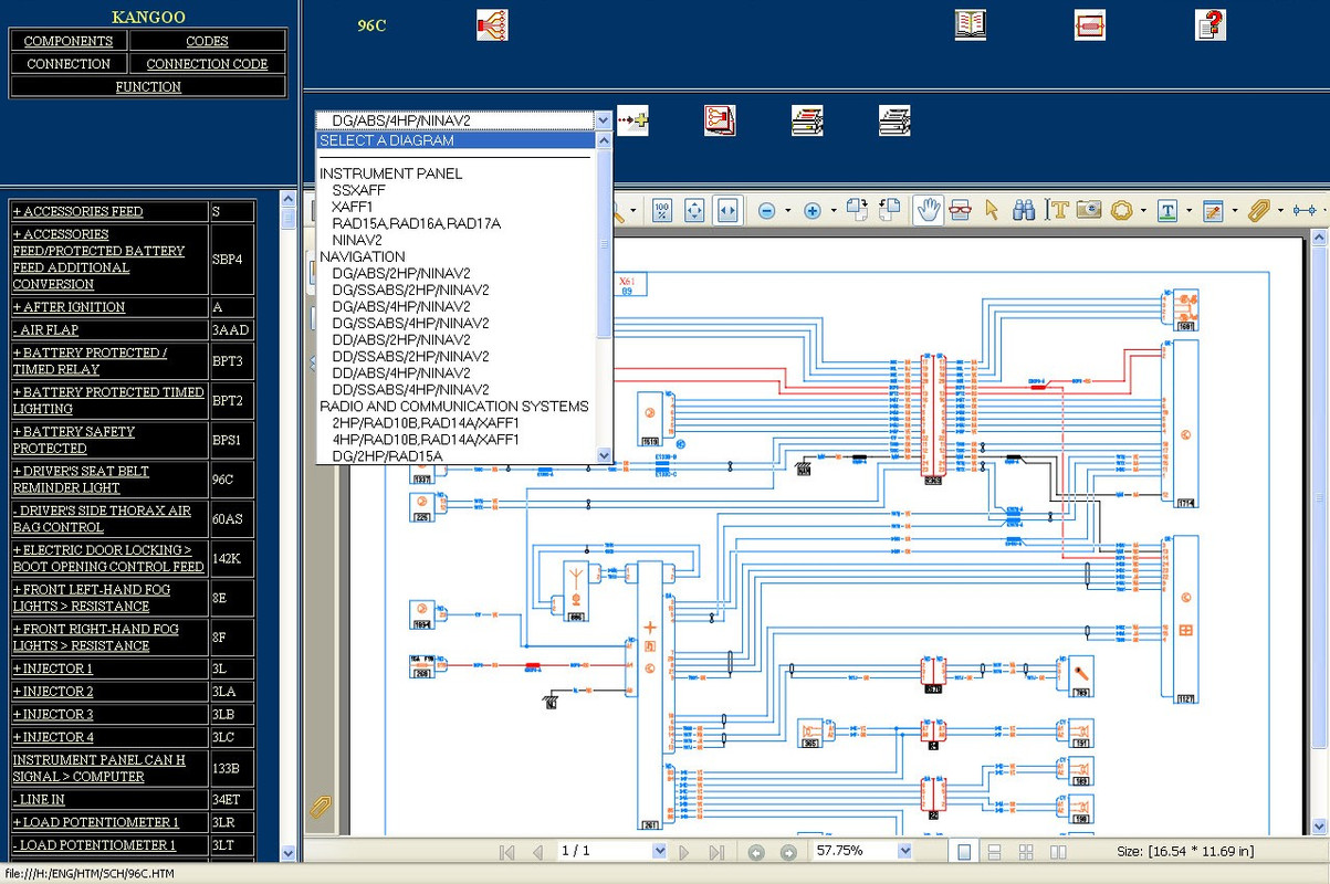 Renault Visu Wiring Diagram Full Pack