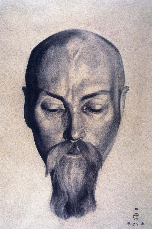 06-С. Н. Рерих. Портрет Н. К. Рериха. 1924 г. (ГХМЛ, Рига)