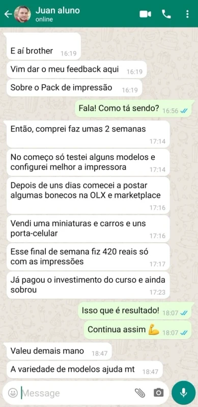 Depoimento WhatsApp 3