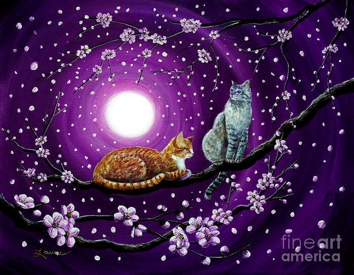 113837178-catsindancingcherryblossomslauraiverson