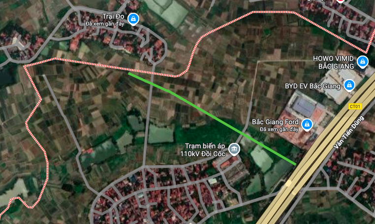 phuong Bac Giang tinh Bac Ninh duong se mo 23 02 Đường sẽ mở ở phường Bắc Giang, tỉnh Bắc Ninh