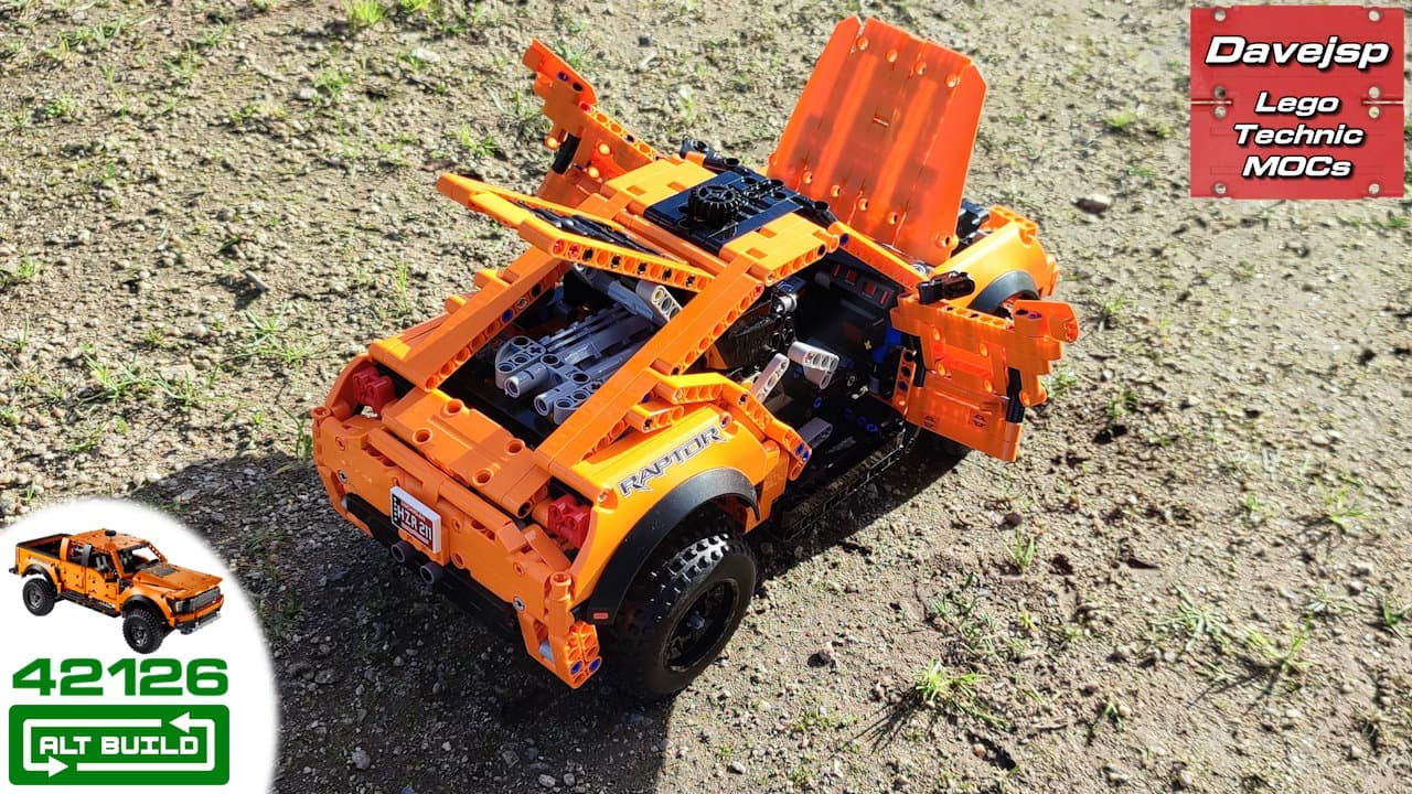 Lego Technic set 42126 Ford Raptor redesigned as a Zarooq SandRacer dune buggy MOC