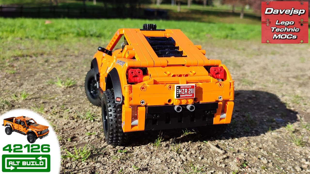 Lego Technic set 42126 Ford Raptor C-model as a Zarooq SandRacer supercar MOC