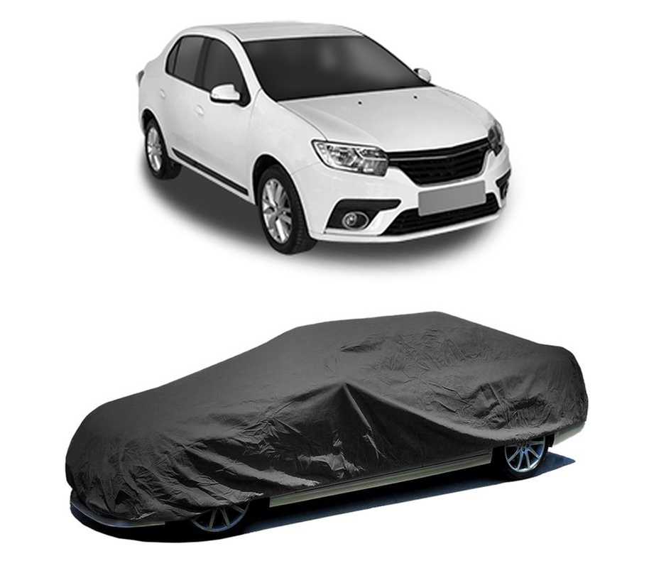 Husa tip prelata auto pentru RENAULT THALIA III (L8_) 2013 - 2019,culoare negru, material textil impermeabil, rezistanta la intemperii praf UV, CARPASSION Husa Protectie
