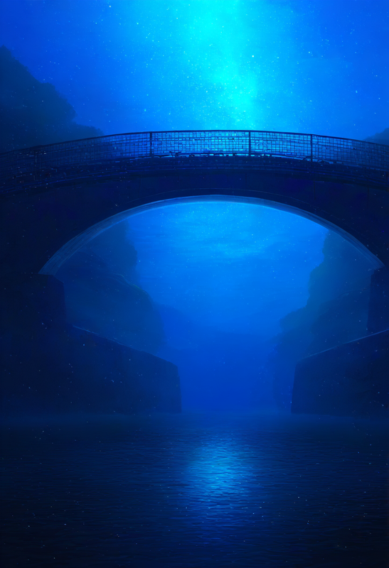 no humans, scenery, sink, night sky, underwater, bridge, best quality, amazing q s-2126766279