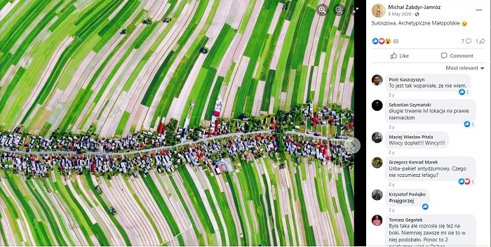 Potret keindahan Desa Suloszowa di Polandia yang memiliki tata letak tak biasa.