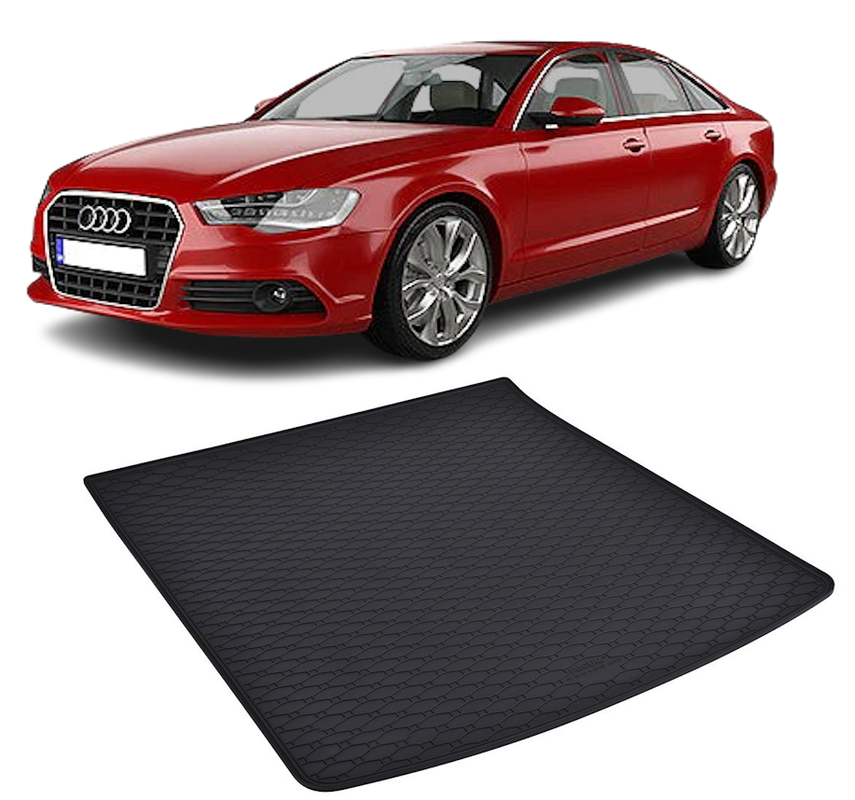 Tavita auto AUDI A6 Sedan 2011-2018, protectie portbagaj, Cri-Flo, din cauciuc 100%, compatibil cu autoturismul AUDI A6 Sedan