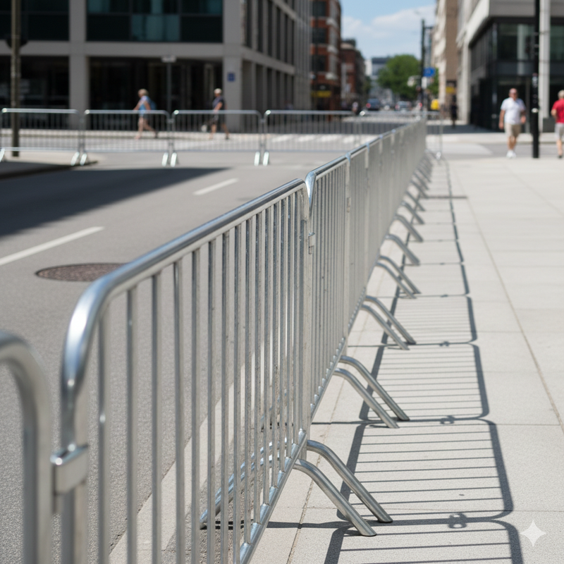 Современные переносные ограждения для безопасности и порядка