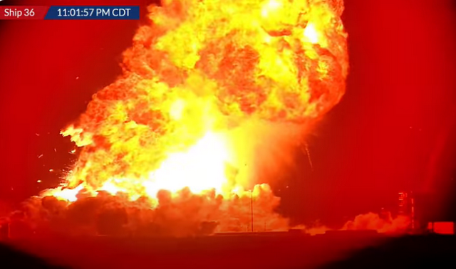 Starship 36 explodiert