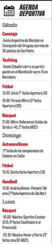 agenda deportiva 1360