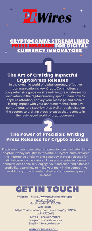 CryptoComm Streamlined Press Releases for Digital Currency Innovators