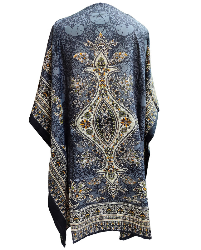 Women Kaftan Short Maxi Kaftan Hippy Boho Tunic Plus Size Dress Nightdress - Picture 25 of 33