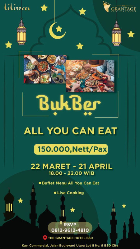 The Grantage Hotel, hotel di sekitar BSD Tangerang yang menawarkan paket bukber all you can eat.