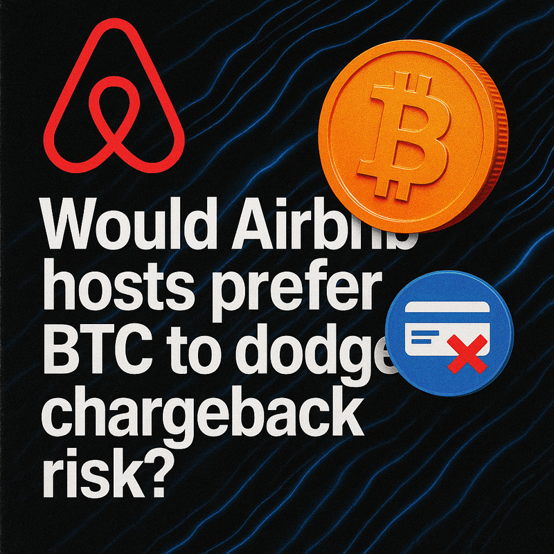 Would Airbnb hosts prefer BTC to dodge chargeback risk?