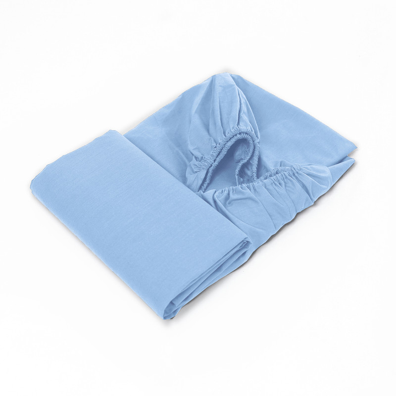 Fitted Sheet Set Sky Blue