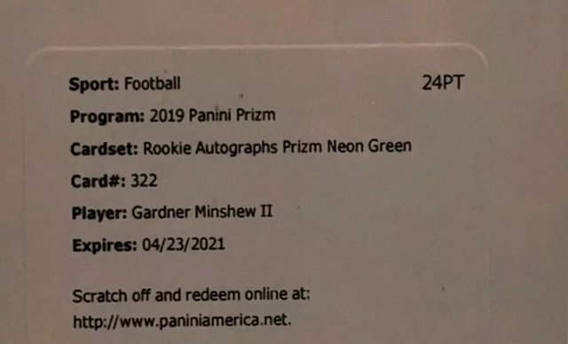 MEMBER CLOSED] Panini Redemption