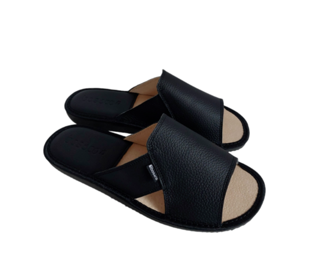 【箱無し】 SLIPPER PB202 Black US9 27cm Made in Hawaii | Classic Black Leather Thong Sandals