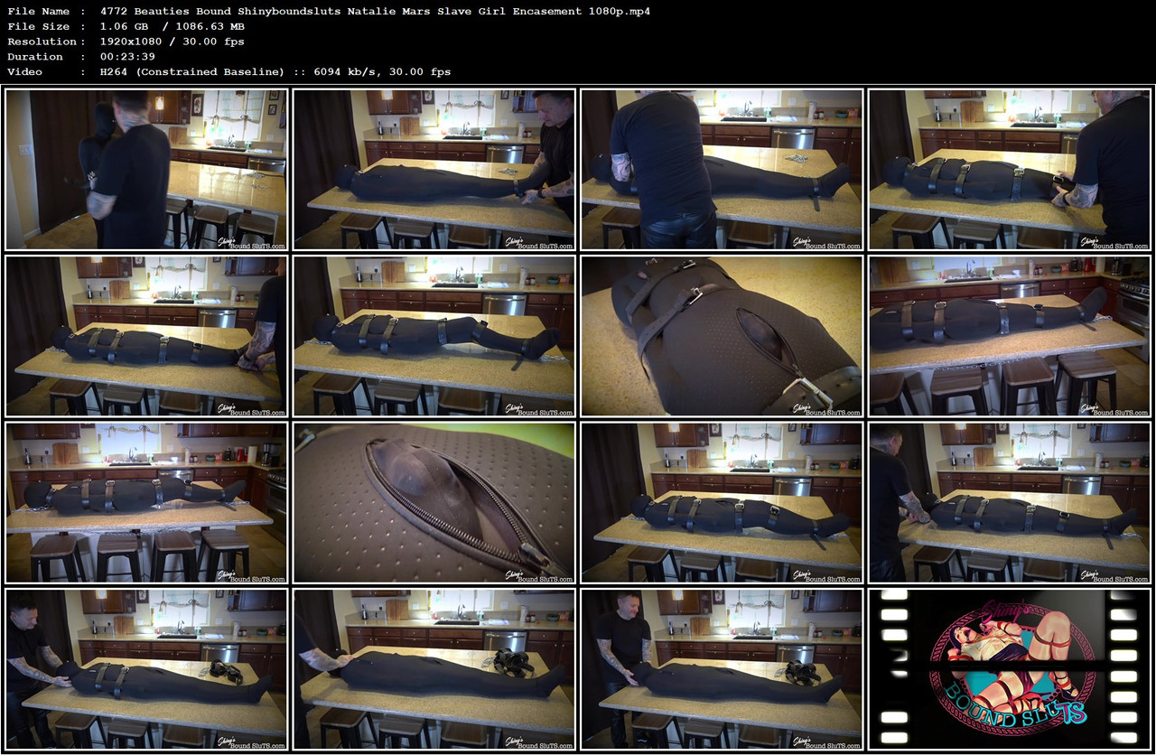 4772 Beauties Bound Shinyboundsluts Natalie Mars Slave Girl Encasement 1080p mp4