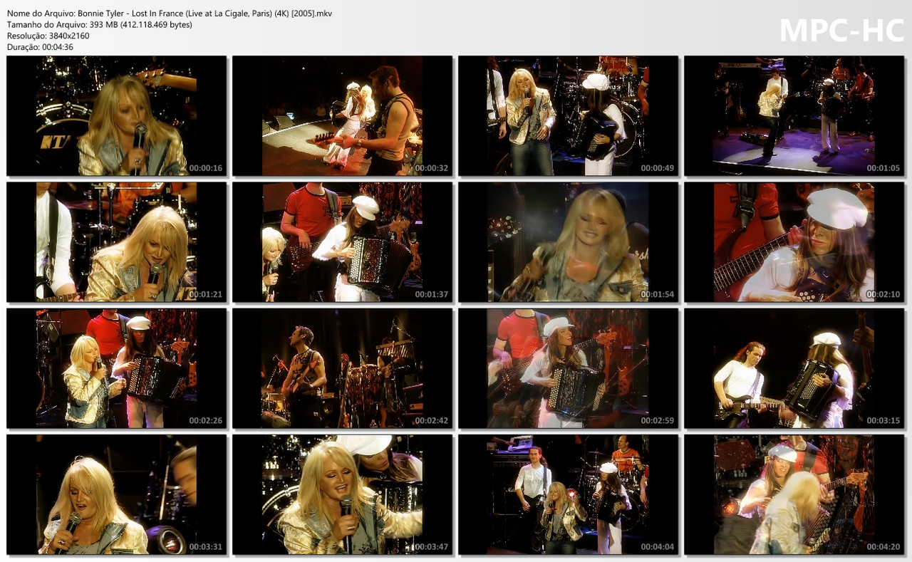 Bonnie Tyler - Lost In France (Live at La Cigale, Paris) (4K) [08.06.2005]