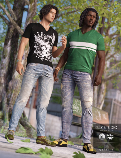 T Shirt and Jeans Textures Promo