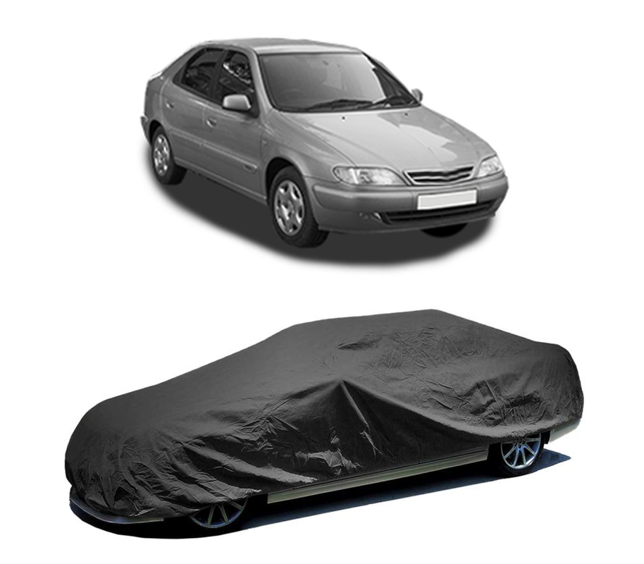 Husa tip prelata auto pentru CITROEN XSARA (N1) 1997 - 2005,culoare negru, material textil impermeabil, rezistanta la intemperii praf UV, CARPASSION Husa Protectie