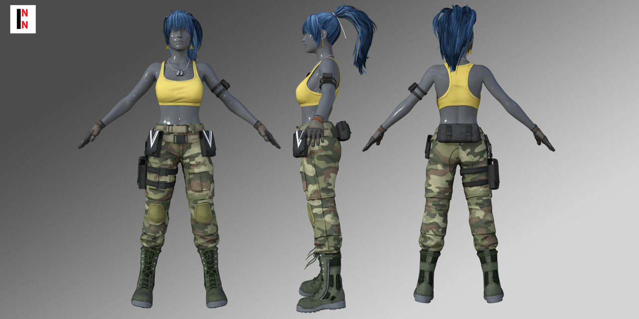 KOF Leona Heidern Outfit For Genesis 8 Female