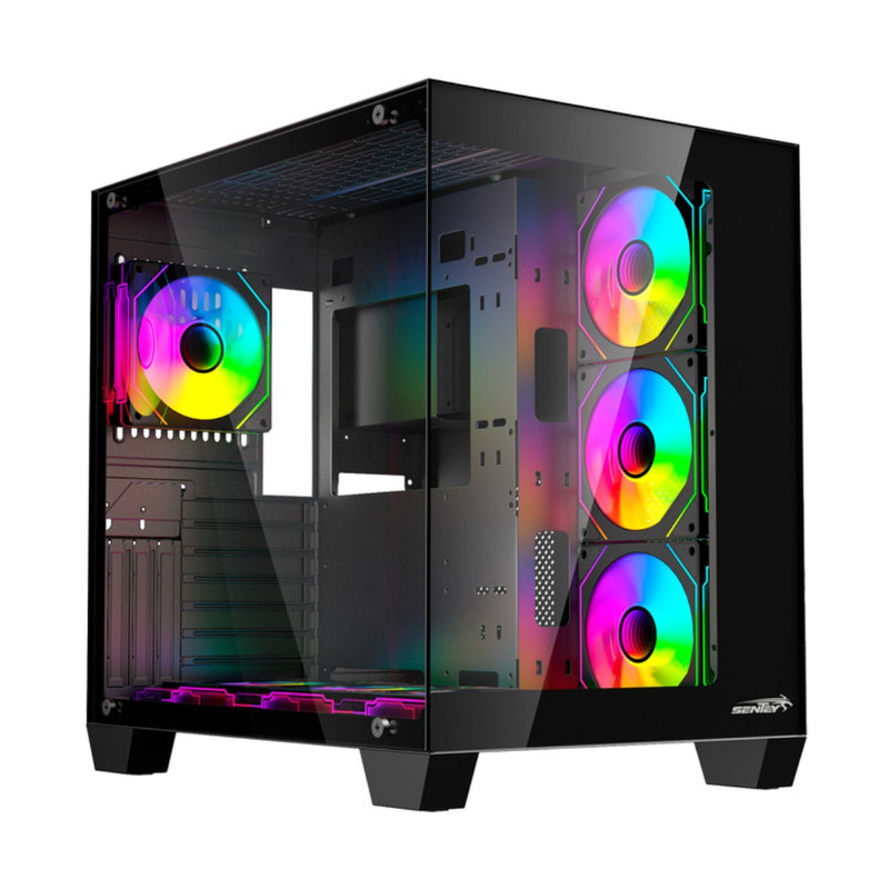 GABINETE SENTEY A35 PRO BLACK 7X120MM ARGB FAN VIDRIO TEMPLADO