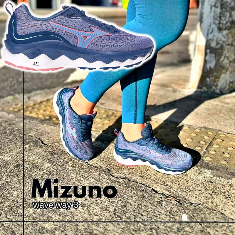 Tênis Masculino E Feminino Wave Way 3 Mizuno Novo