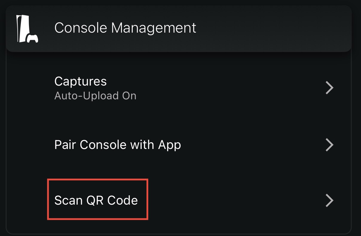 PlayStation App Code Entry Process