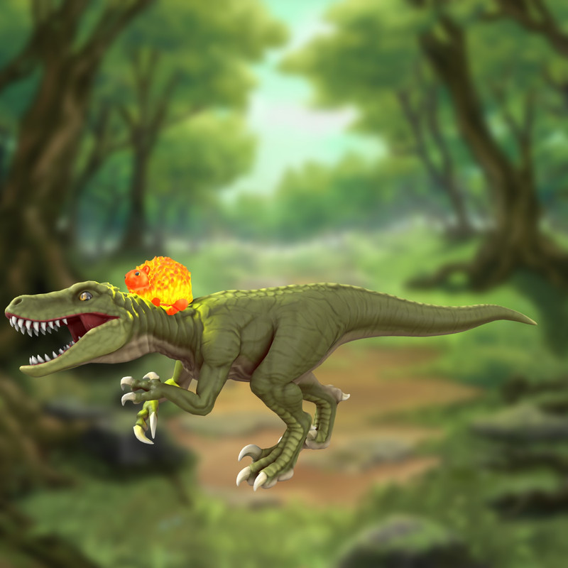 Dumpling-on-a-Dinosaur-Portrait