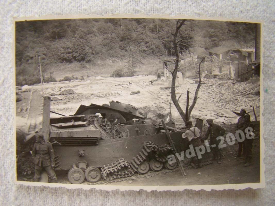 Panzer - Tank - Wrack - zerstört - Foto original