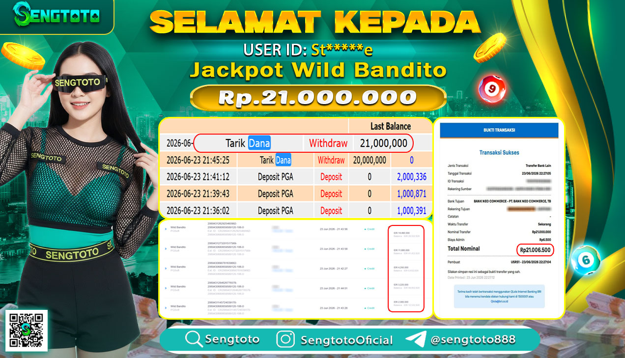 BUKTI PEMBAYARAN SLOT WILD BANDITO