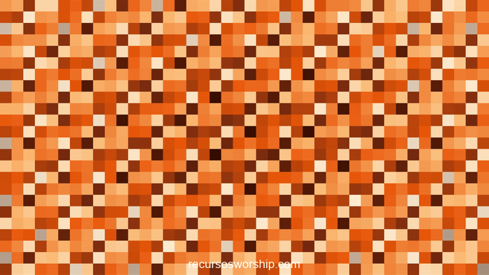 loop vj píxeles naranja terracota destellos