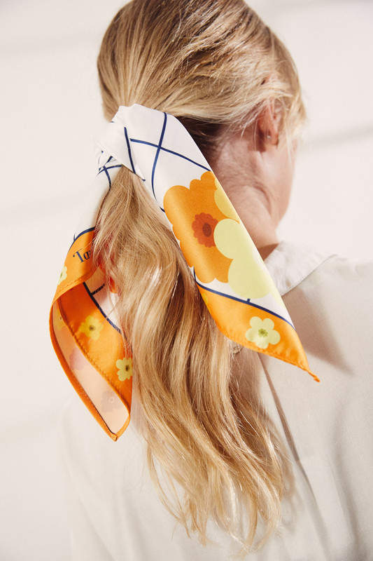 Pa&ntilde;uelo Amapola Naranja - Foto 1