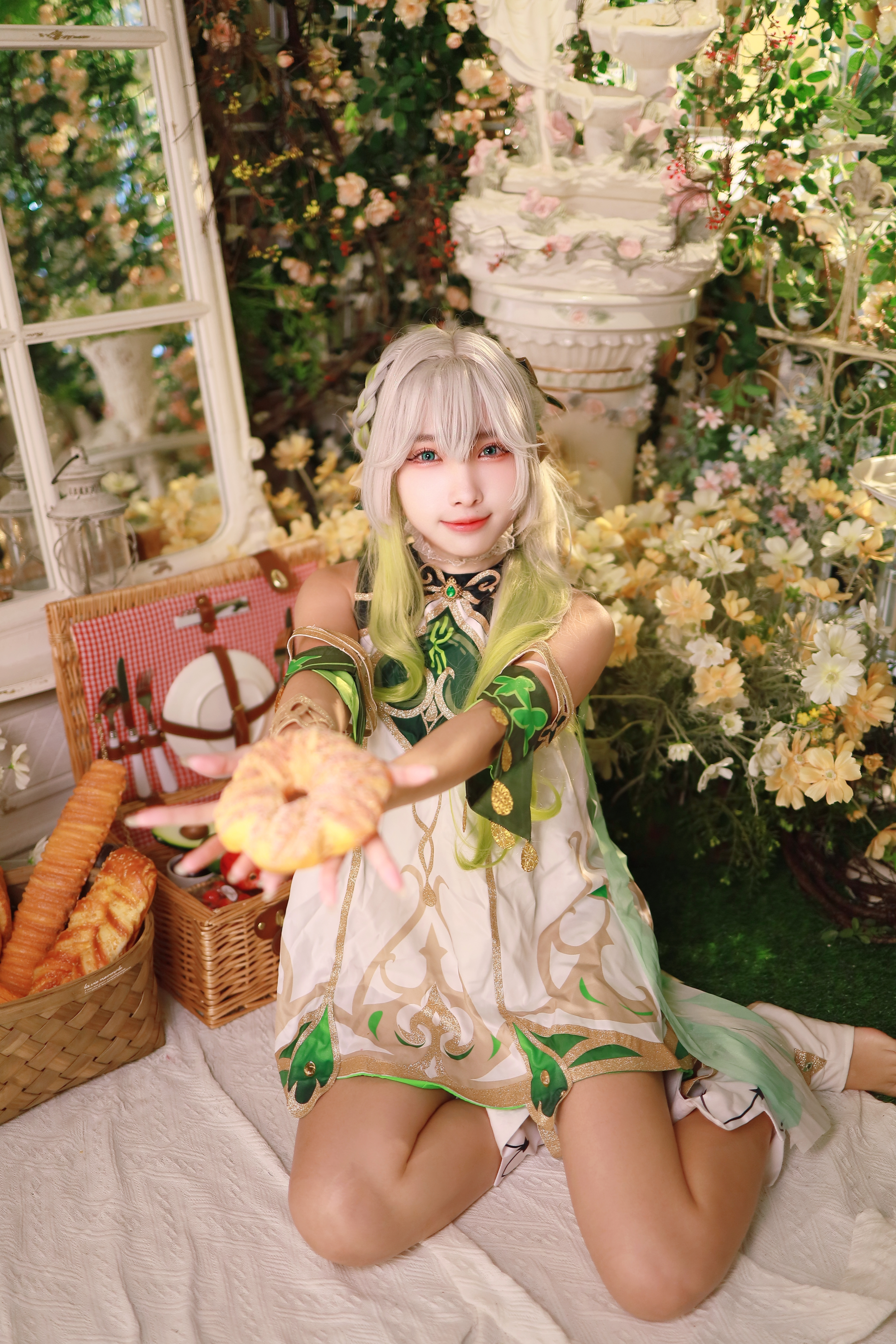 落落Raku 纳西妲 Nahida 原神 Cosplay 写真 53P+1V插图4