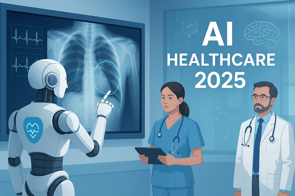 AI in Healthcare 2025 illustration