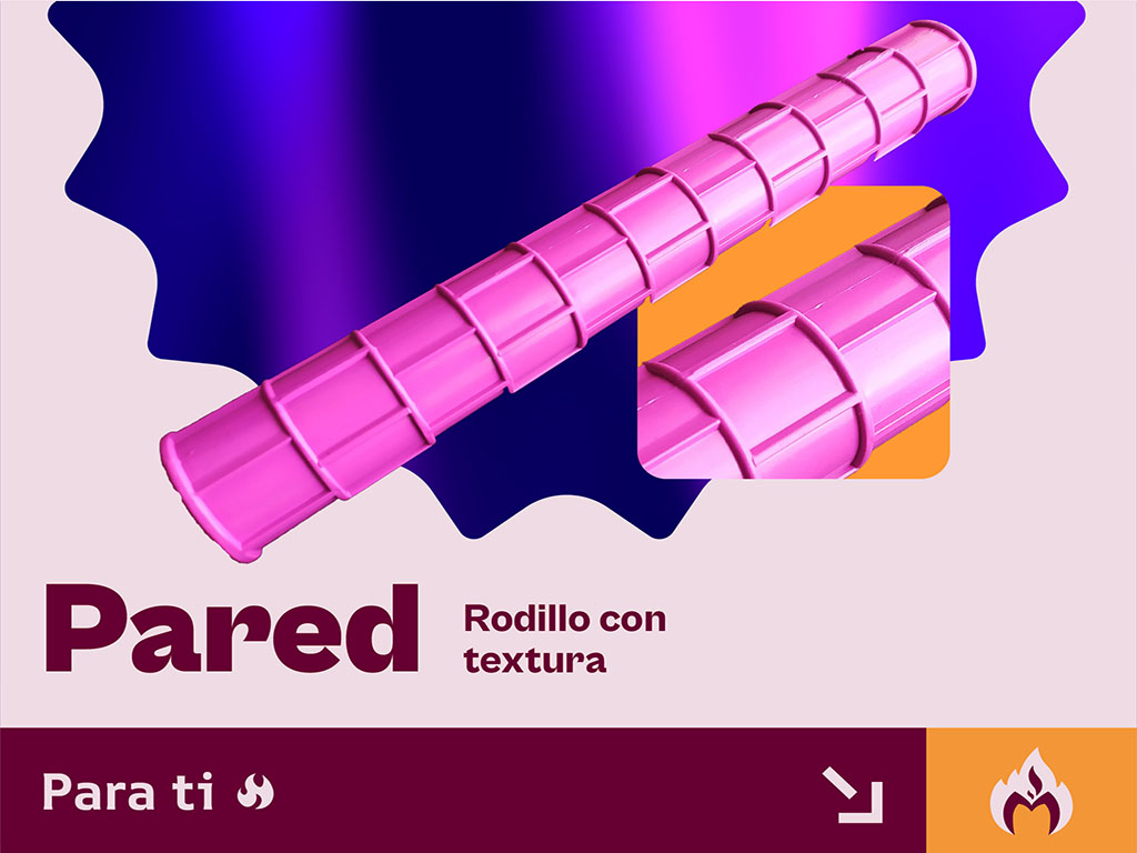Rodillo Pared Para Repostería Marcador de Fondant Texturizador estaño