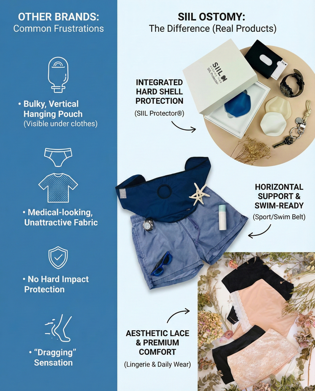 SIIL vs andere Stomabeutel-Abdeckungen