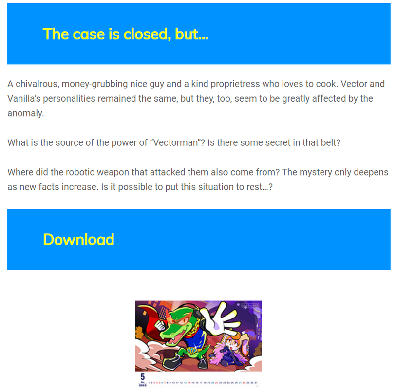 Sonic Calendar “Otherworld Comedy” Story Act 5: My Vectorman (May 2023)