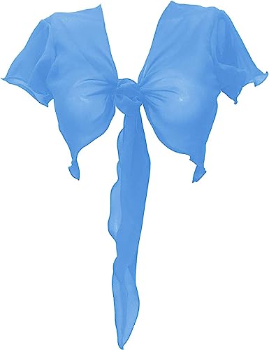 Women's Chiffon Choli Blouse Short Sleeve Tie Crop Top Shrug Belly Dance Gypsy - Bild 50 von 63