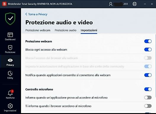 BitDef 2021 (Protezione Webcam 2)