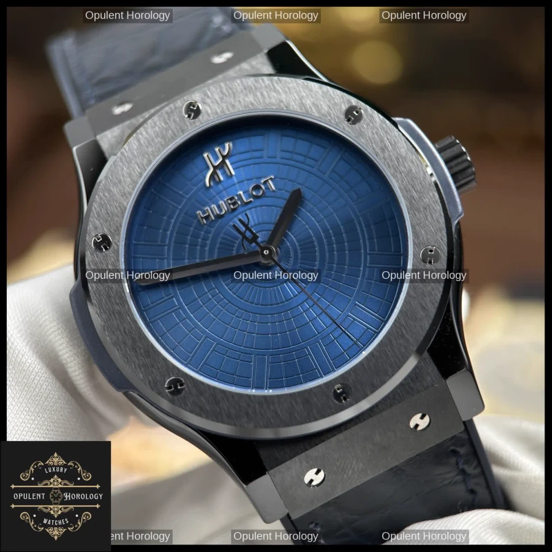 Hublot Classic Fusion Black Ceramic Boutique Pisa 1940 Edition 42mm Automatic Rubber Leather