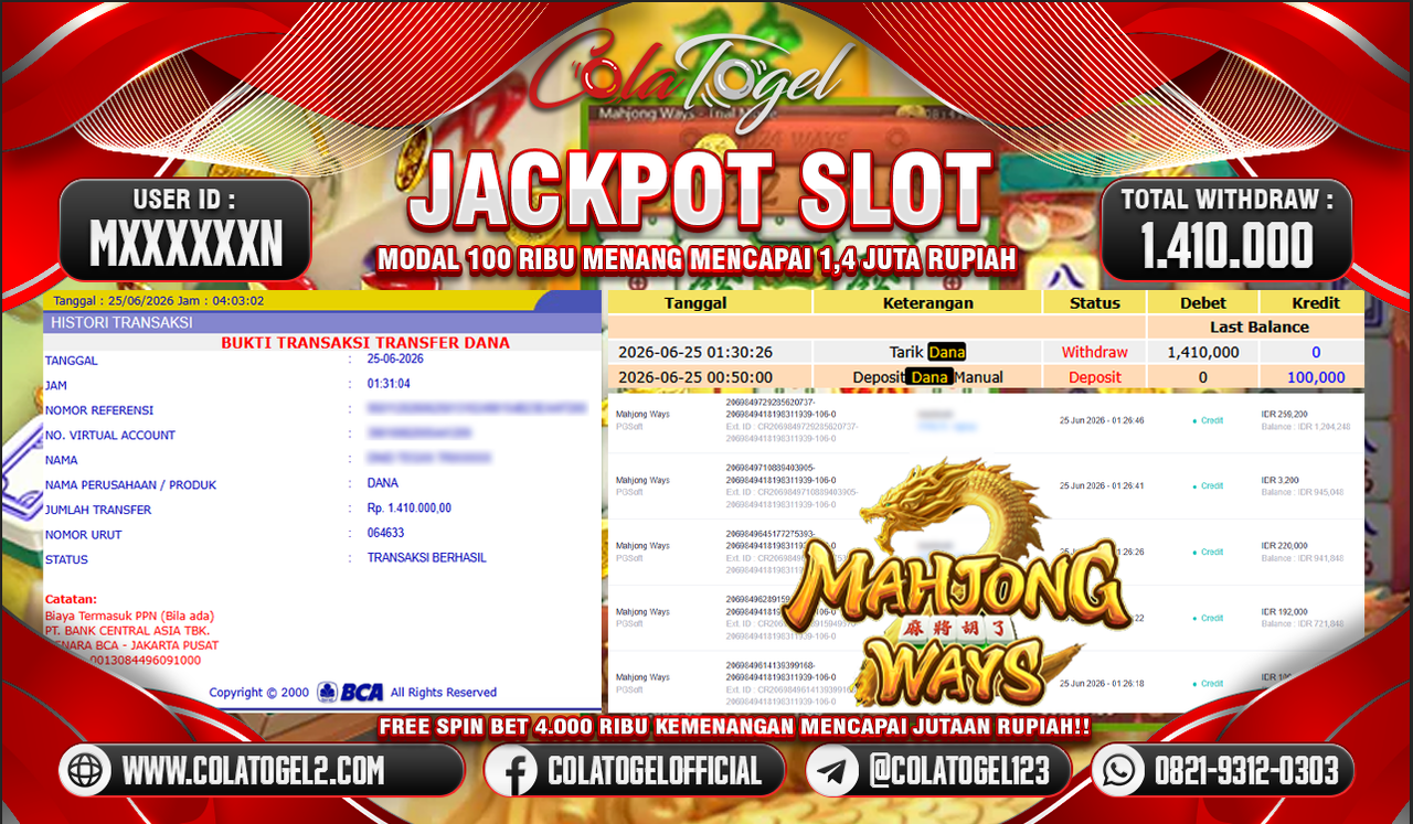 JACKPOT SLOT GACOR!!
