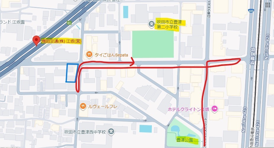集団ストーカーパト走行路2