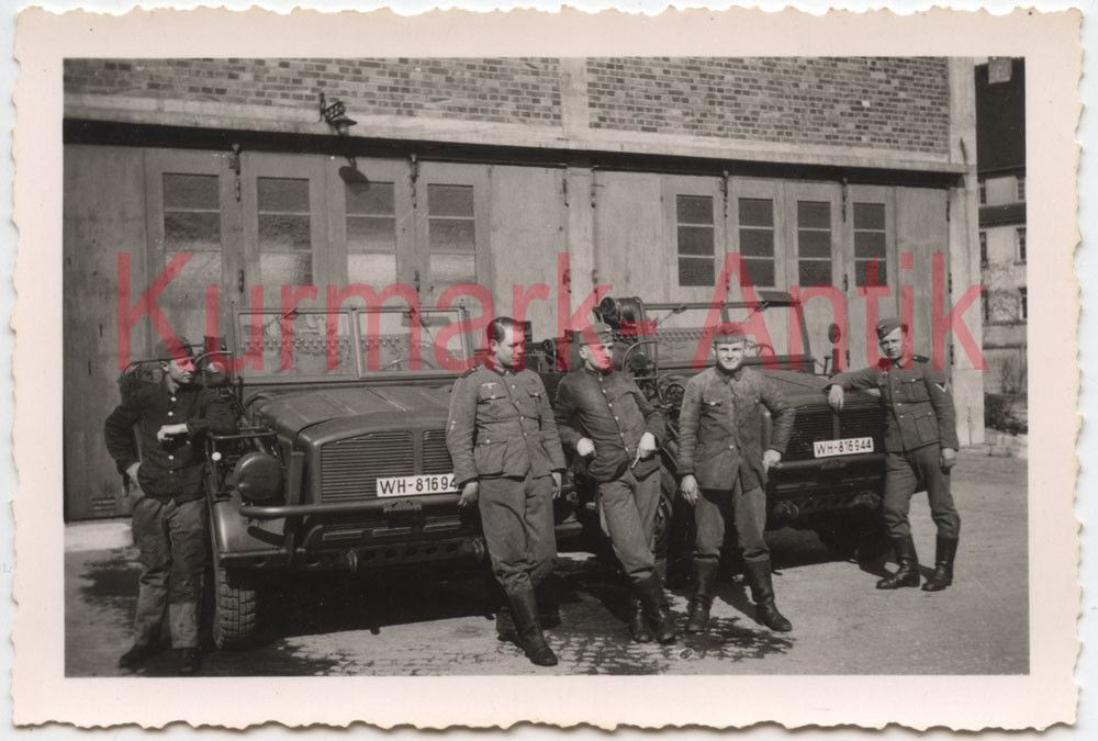 Foto Wehrmacht Auto schwerer Einheits PKW Kübel Horch